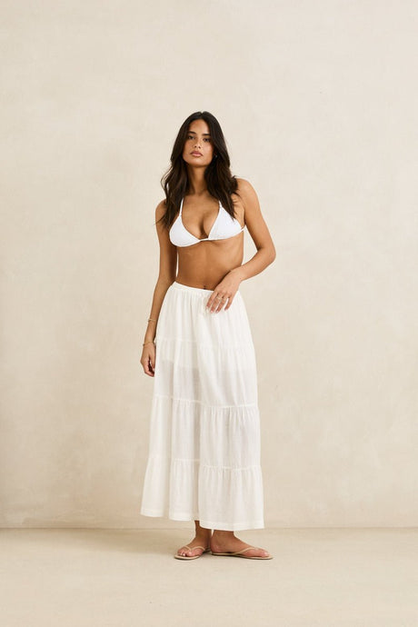 Rhythm Classic Tiered Maxi Skirt