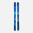 Dynastar M-Free 100 skis in vibrant blue aurora borealis graphic, top sheet view