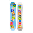 Armada Do-Si-Do snowboard top and base views with colorful patchwork tapestry graphic