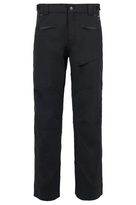 Flylow men's technical ski pants with zippered pockets and articulated knees