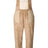 Women's sherpa fleece bib overall with contrast panels, chest pocket, and adjustable straps