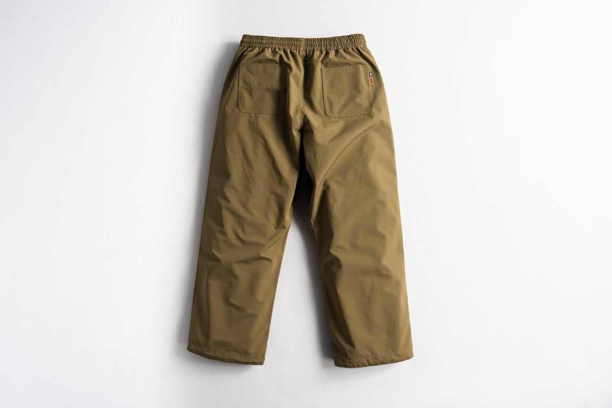 Autumn men's relaxed fit service pants with elastic waistband and back patch pockets