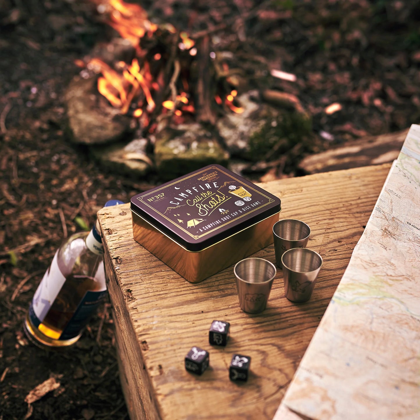 Gentlemen's Hardware Campfire Call The Shot Cup And Dice Game