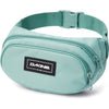 Dakine Hip Pack in muted aqua green with front zipper pocket and adjustable strap