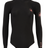 Black long sleeve women's springsuit with pink Body Glove Tatiana West logo patches