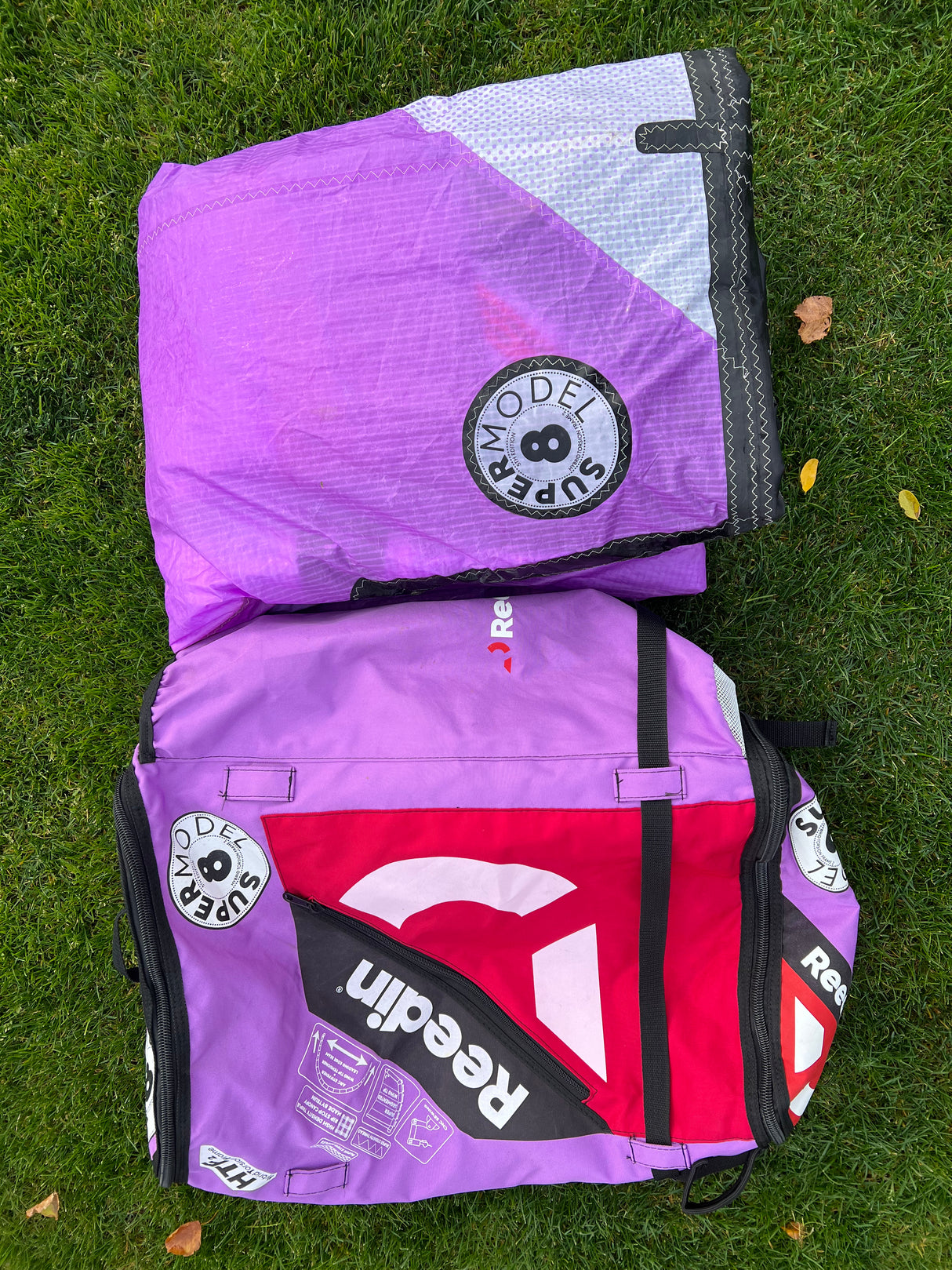 8m Reedin Super Model HTF2 Kiteboarding Kite - Used