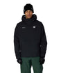 686 men's pullover hoody with hood, chest logo, and zippered hand pockets