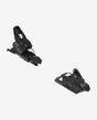 Salomon N Strive 10 GripWalk ski bindings in matte black, toe and heel pieces shown separately
