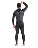 Body Glove Phoenix 4/3mm men's black back-zip fullsuit wetsuit rear view