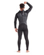 Body Glove Phoenix 4/3mm men's black back-zip fullsuit wetsuit rear view