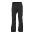 Women's insulated ski pants with cargo pockets and zippered front pockets on white background.