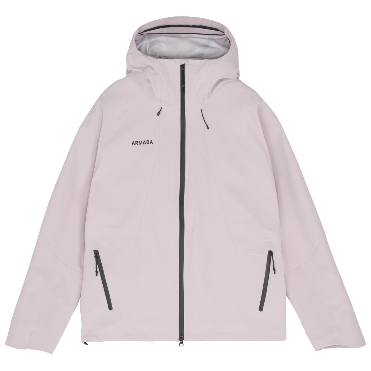 Armada Chromatic 3L hooded jacket with front zip and zippered side pockets