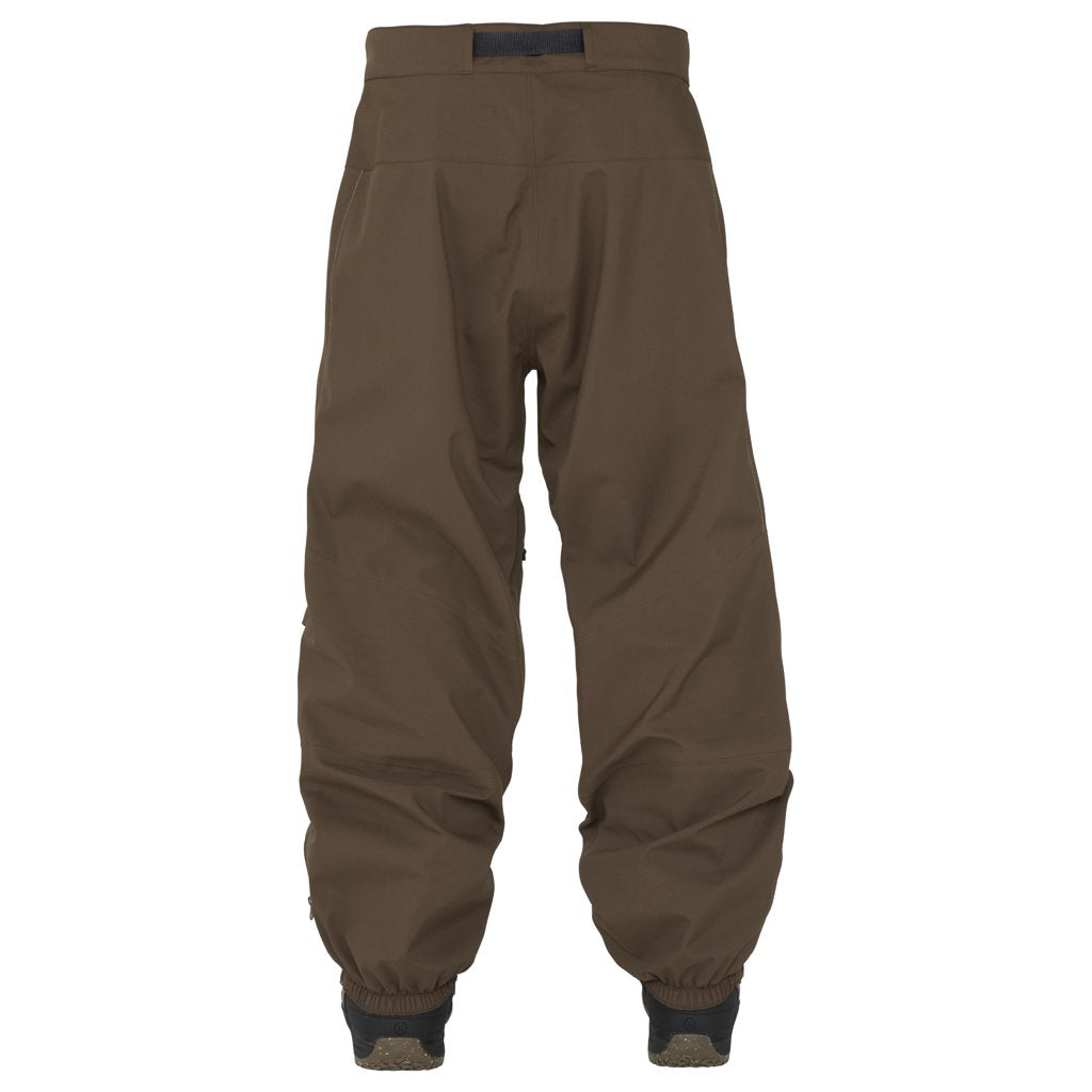 Armada Chromatic 3L ski pants rear view with elastic cuffs and waist buckle