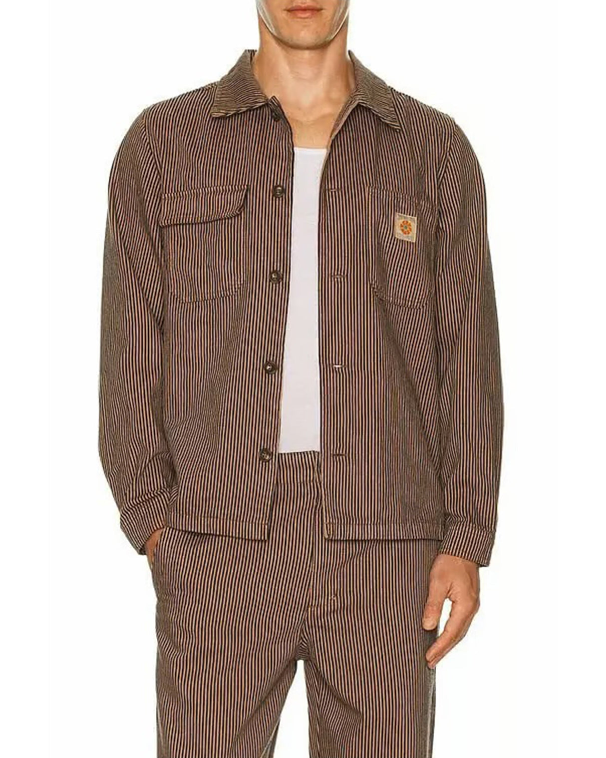 Rhythm Hickory Stripe Work Shirt