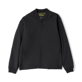 Roark men's bomber jacket with zip closure, stand collar, and side pockets