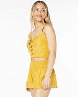 Roxy Hazel Lace Up Tank