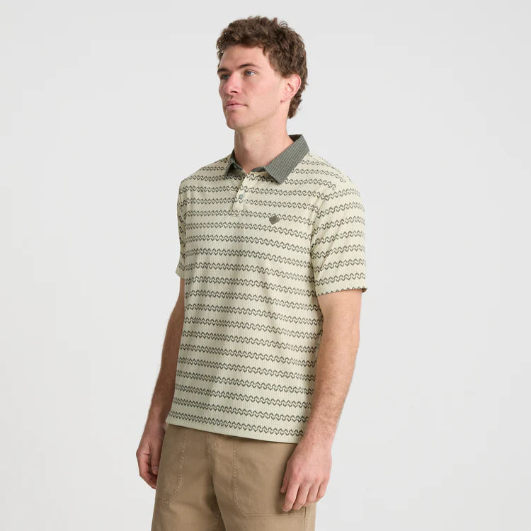 Roark Men's Bless Up Breathable Stretch Polo Shirt