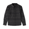 Roark Diablo long sleeve button-up shirt with horizontal stripes and chest pocket