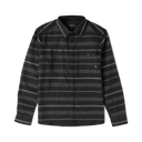 Roark Diablo long sleeve button-up shirt with horizontal stripes and chest pocket