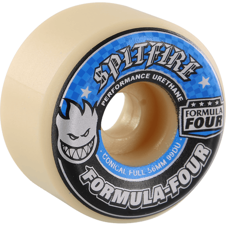 Spitfire Formula Four 99d Conical Full skateboard wheel 56mm cream urethane