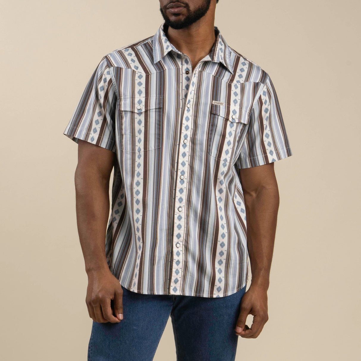 Sendero Serape Pearl Snap Short Sleeve