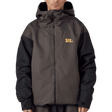 686 men's hooded snow jacket with two-tone colorblock design and front zip closure