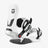 Union Neo snowboard binding in white and black with Duraflex ST baseplate