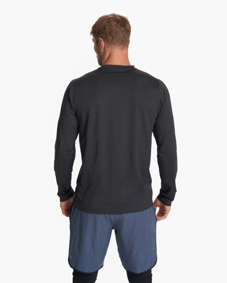 Vuori Long Sleeve Tradewind Performance Tee - Black Heather