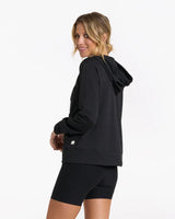 Vuori Women's Halo Performance Hoodie 2.0 - Black Heather