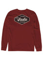 Vissla Creators Premium Long Sleeve Pocket Tee - Fired Brick