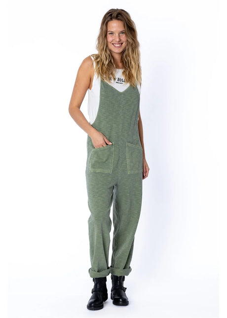 Amuse Society Roadie Knit Jumpsuit - Fatigue