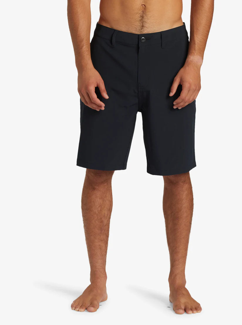 Quiksilver Everyday Union Heather Amphibian 20" Hybrid Shorts - Black