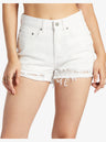 Roxy New Swell Denim Shorts - Snow White