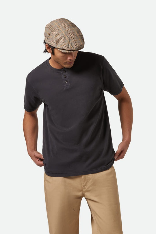 Brixton Men's Vintage Reserve Short Sleeve Henley