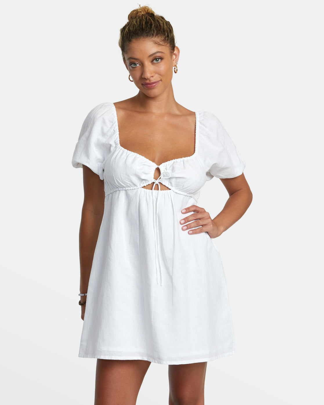 RVCA Sweet Talk Mini Dress - Whisper White