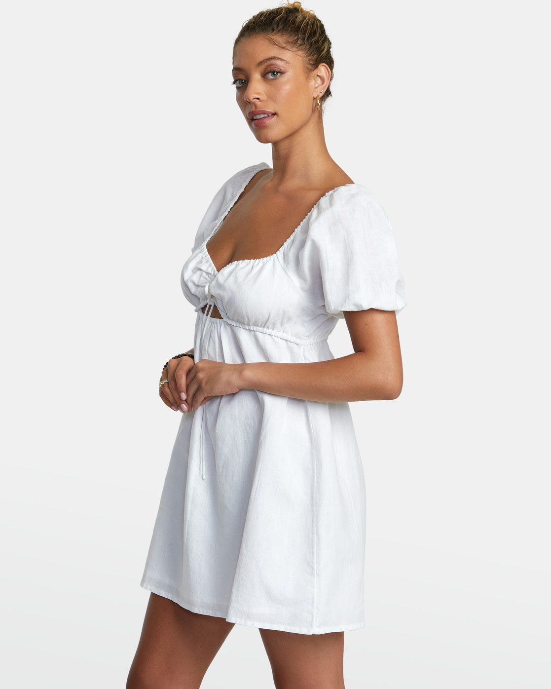 RVCA Sweet Talk Mini Dress - Whisper White