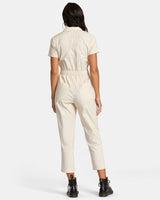 RVCA Recession Collection Jumpsuit - Latte