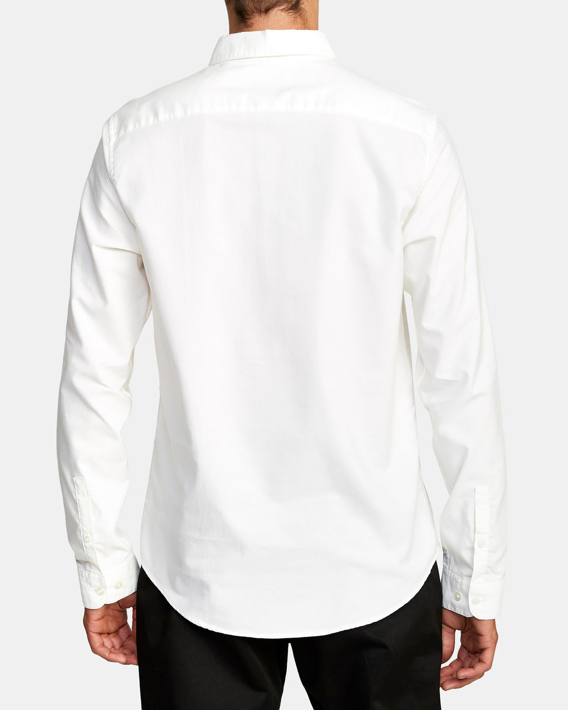 RVCA Thatll Do Stretch Long Sleeve Shirt - White