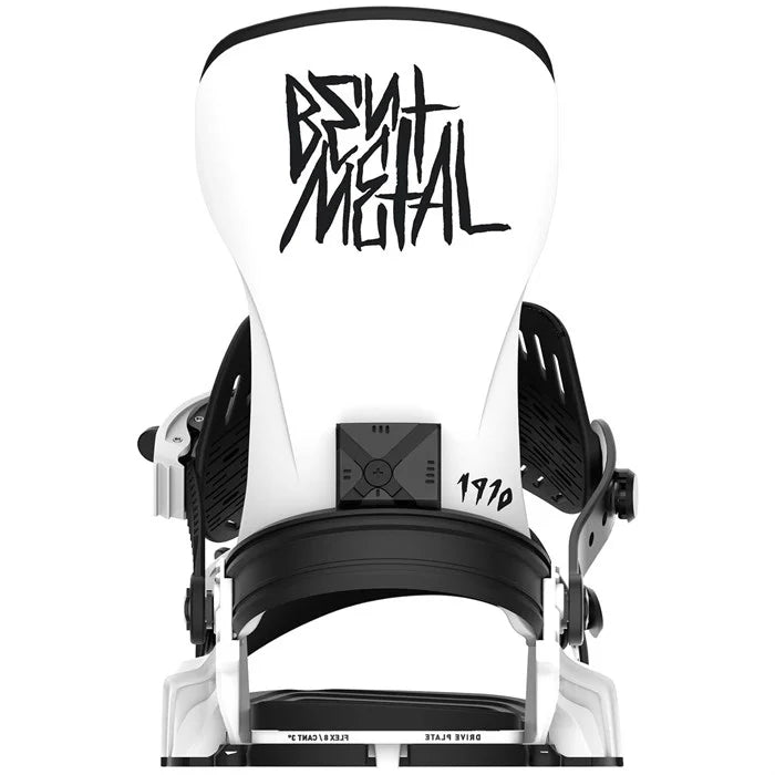 Bent Metal Transfer Snowboard Bindings 2025 - White