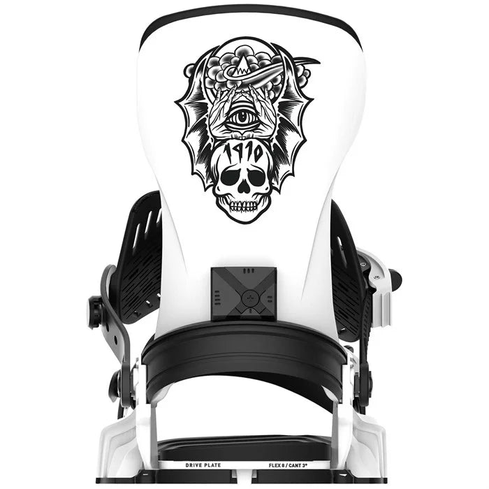 Bent Metal Transfer Snowboard Bindings 2025 - White