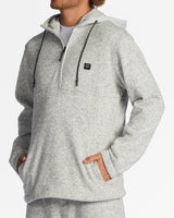 Billabong A/Div Boundary Hooded Half Zip Pullover - Grey Heather