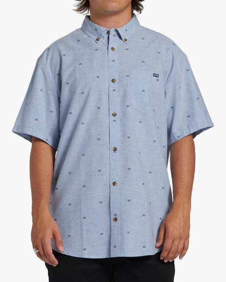 Billabong All Day Short Sleeve Woven Shirt - Jade Stone