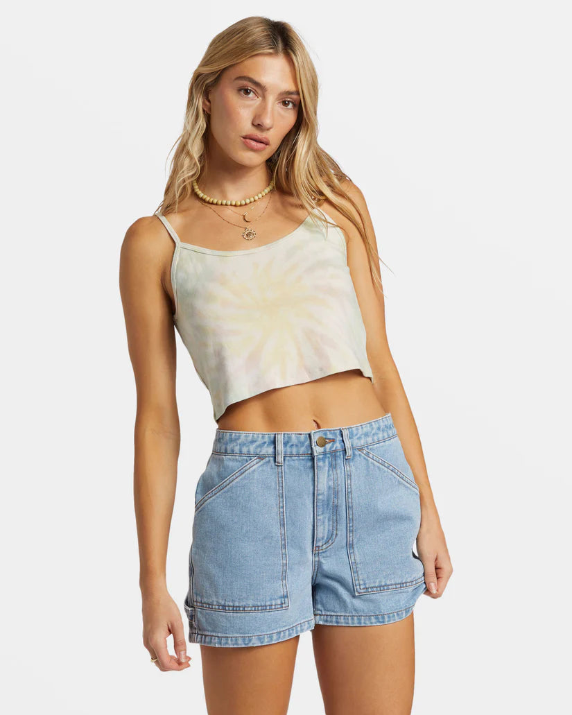 Billabong Aloe Cropped Tank Top - Multi