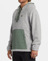 Billabong Badger Half Zip Hoodie - Grey Heather