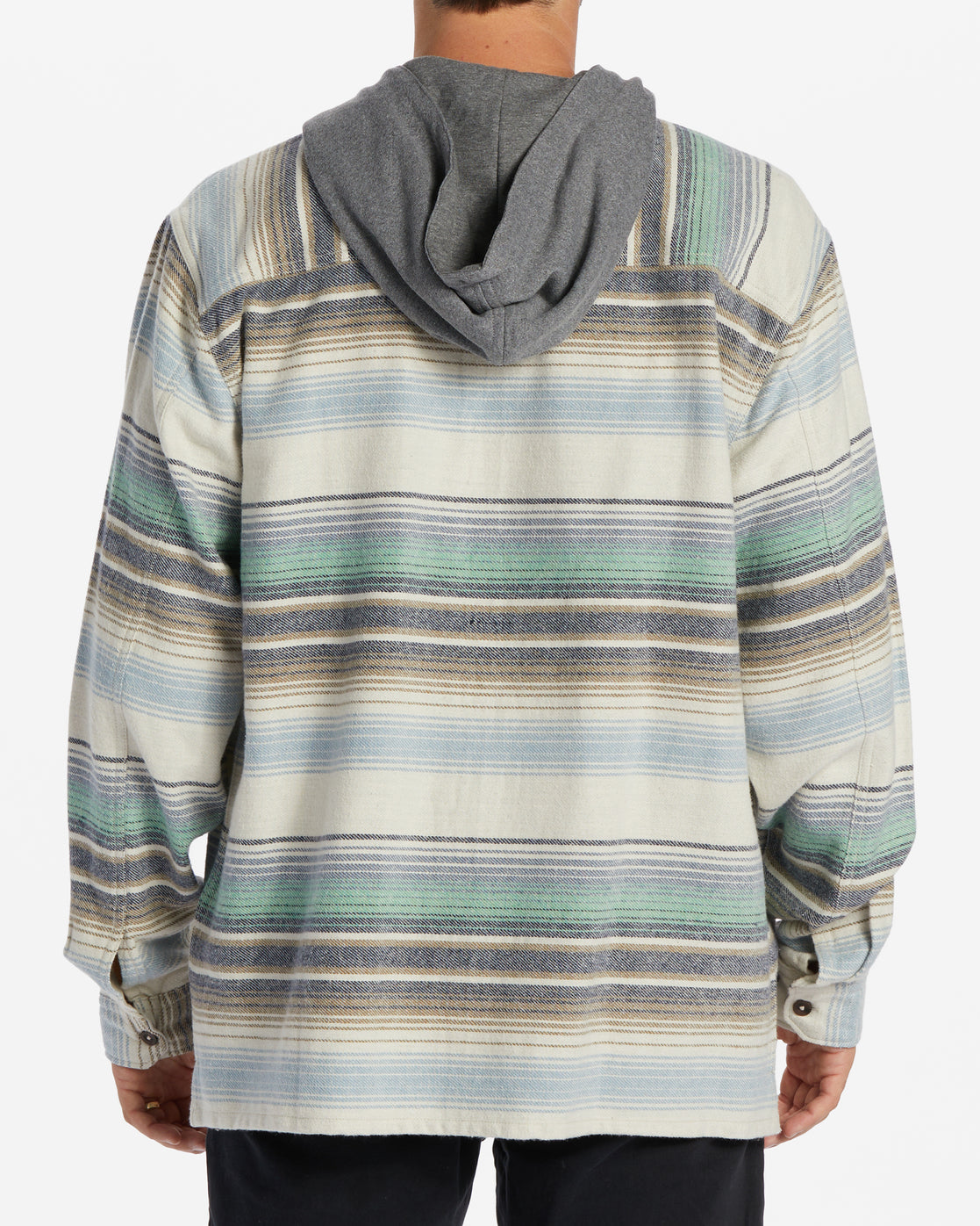 Billabong Baja Hooded Flannel Shirt  -Cream