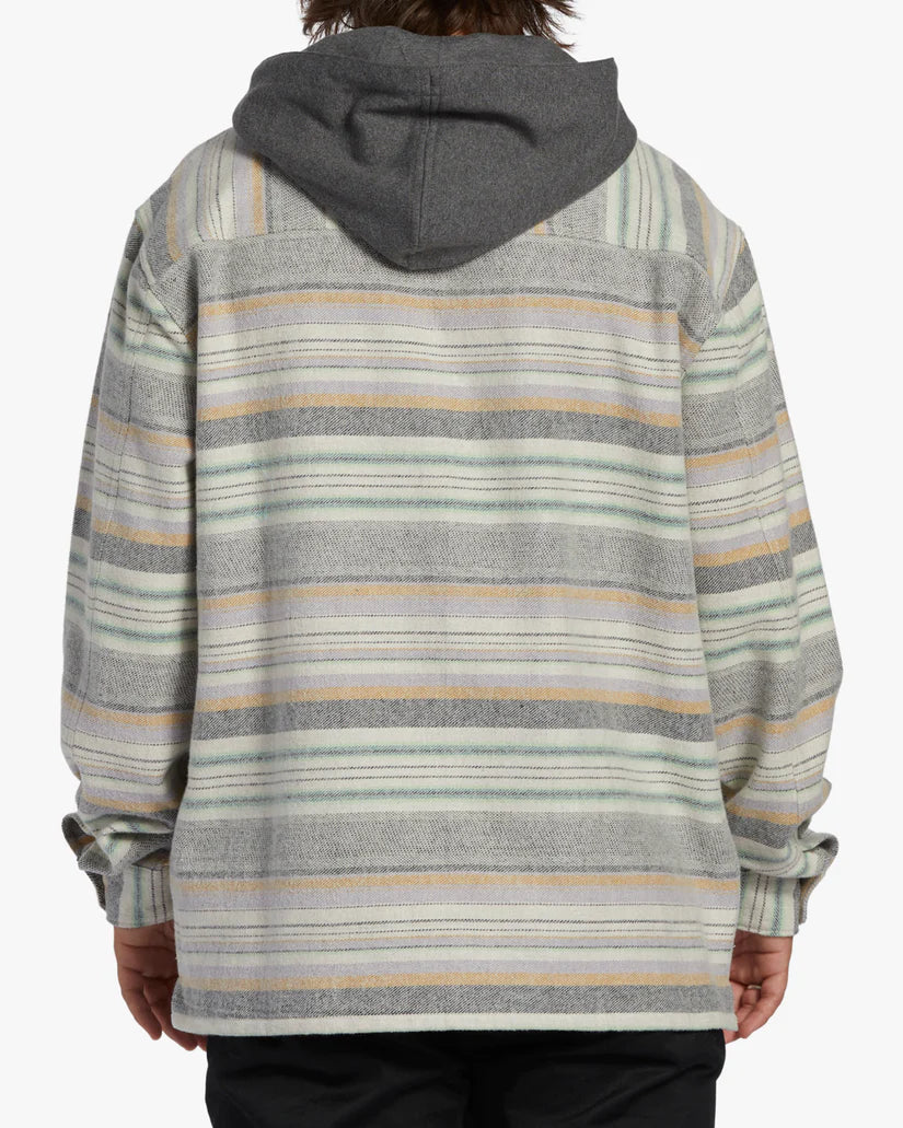 Billabong Baja Hooded Flannel Shirt - Jade Stone