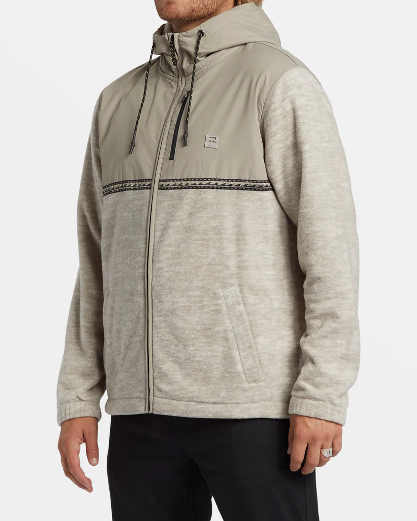 Billabong Boundary Lite Zip-Up Hoodie - Oatmeal Heather