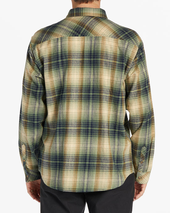 Billabong Coastline Flannel Long Sleeve Shirt - Sage