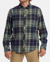 Billabong Coastline Long Sleeve Flannel Shirt - Fern