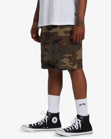 Billabong Combat Cargo Military Shorts - Military Camo